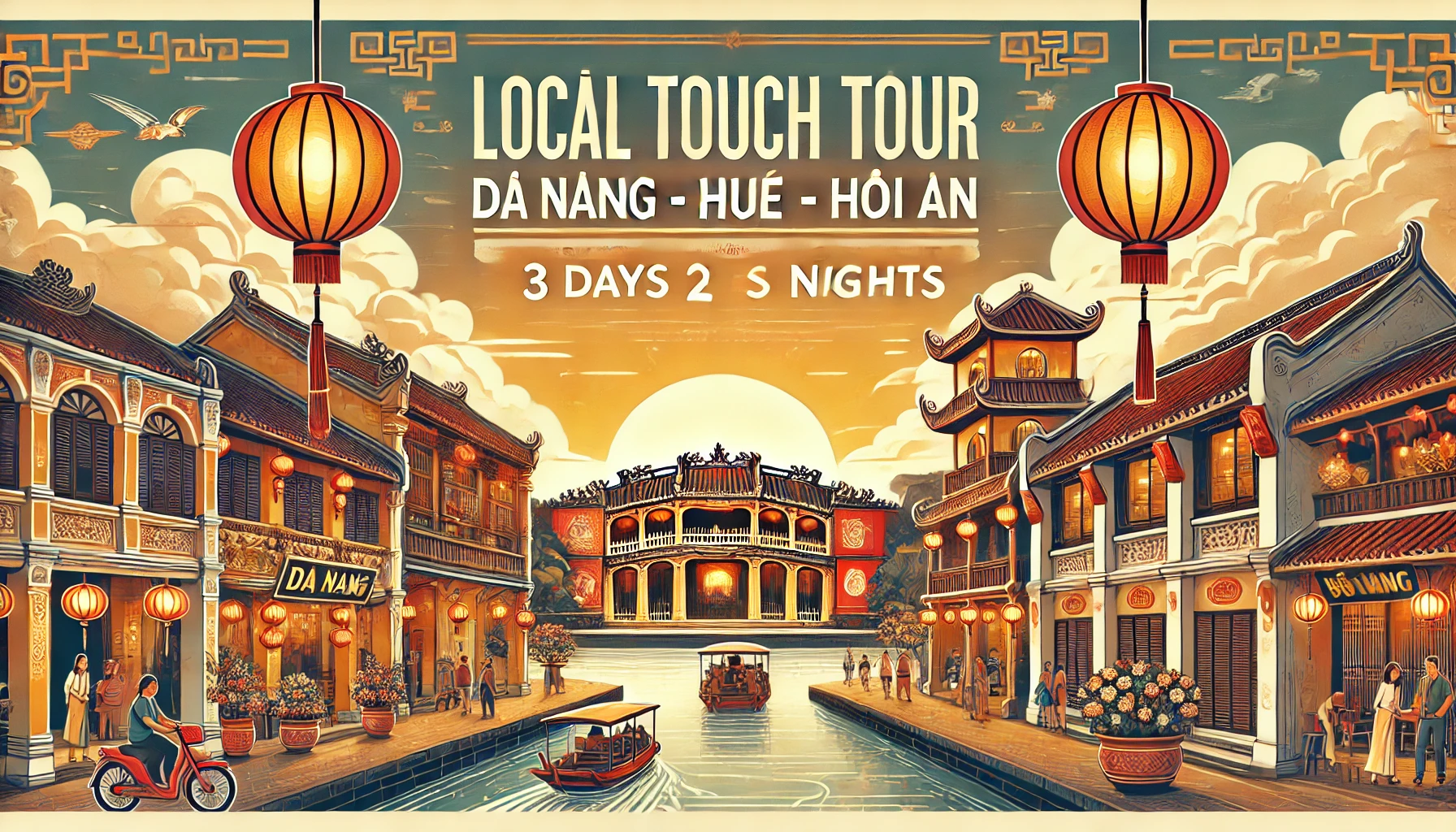 LOCAL TOUCH TOUR PROGRAM: DA NANG – HUE – HOI AN (3 DAYS 2 NIGHTS)